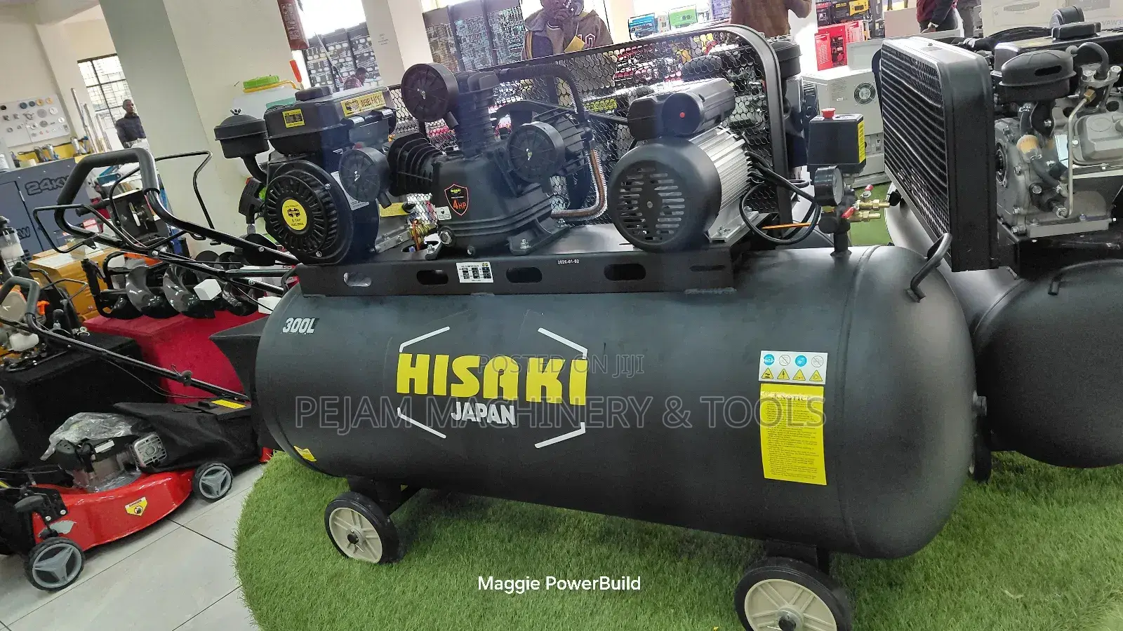 Hisaki Japan 2 in 1 Compressor 300l With Diesel Engine 8.5hp/Motor 3hp