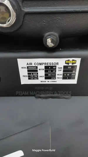 Hisaki Japan 2 in 1 Compressor 300l With Diesel Engine 8.5hp/Motor 3hp