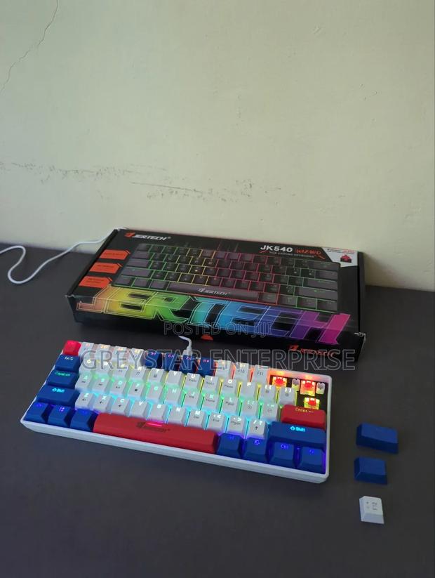 Computer Pc Mechanical Gaming Keyboard for Gamers RGB Backlit