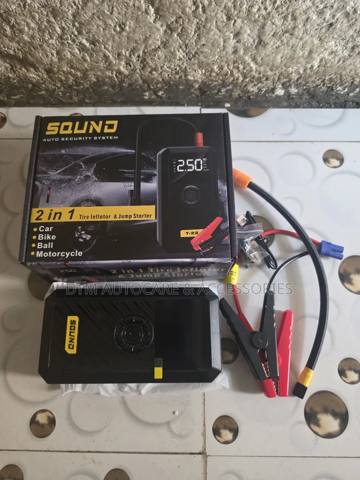 2in1 Tire Inflator and Jump Starter