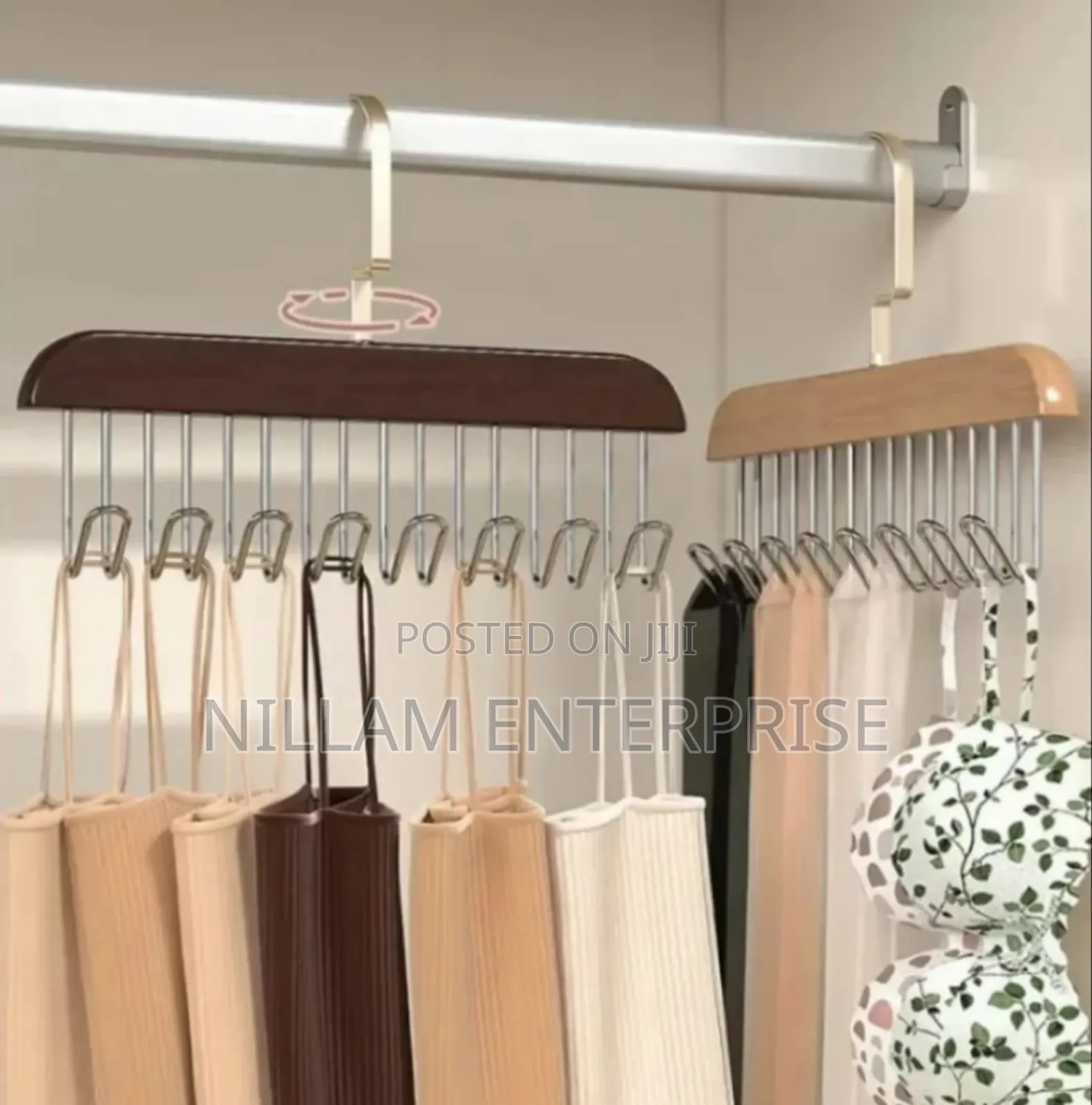 *Wooden Plank 8 Hook Hanger