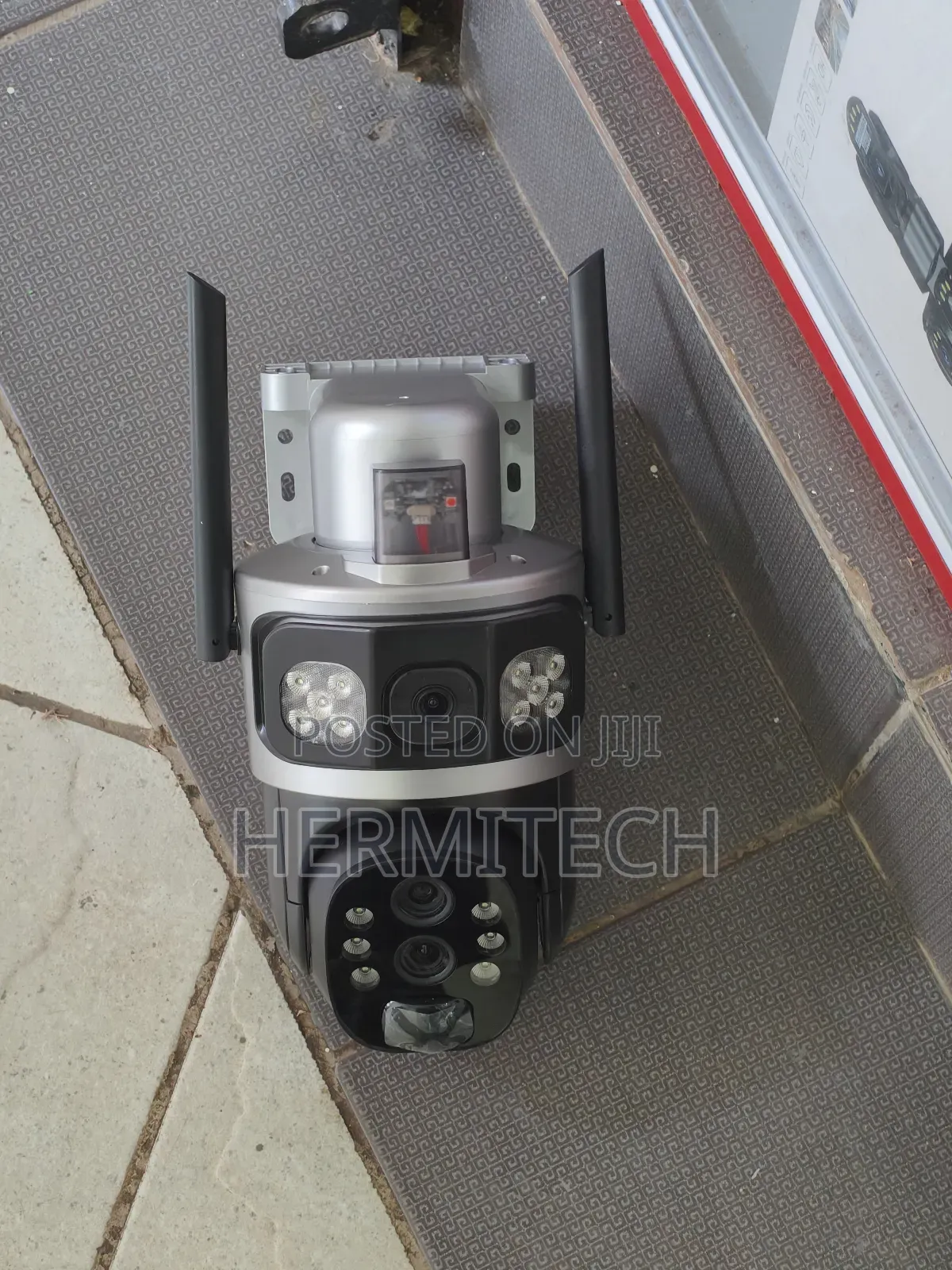 Dual Lens With 10x Zoom Power Solar Powered CCTV Outdoor Camera