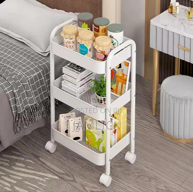 3-tier Multifunctional Storage Trolley –Bz - thumbnail 2