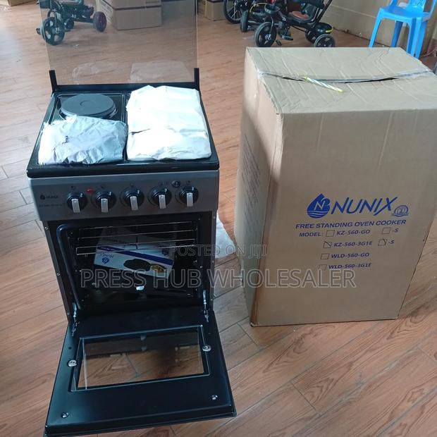 Nunix Free Standing Cooker 3-Gas Burner + 1 Electric Hotplate