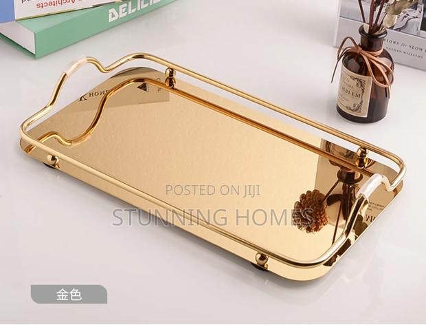Metallic Heavy Good Quality Vanity Tray - main view
