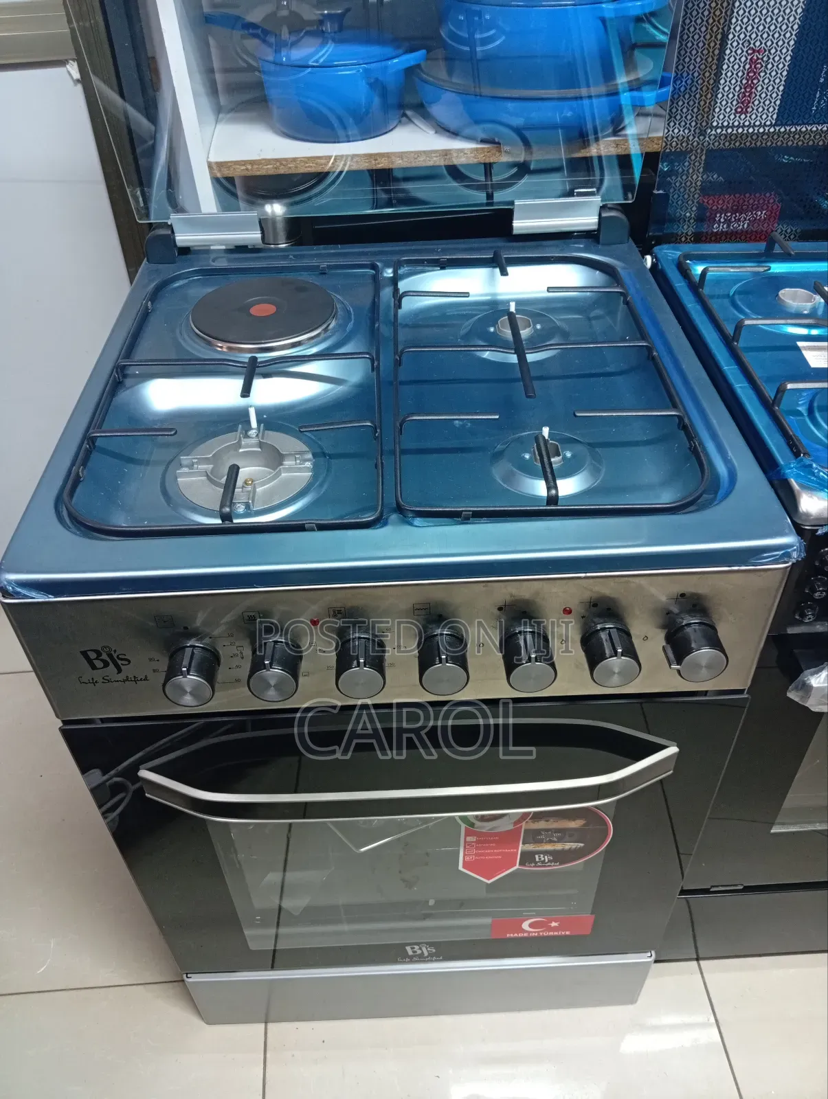 Stainless Steel 60*60 3+1 BJS Standing Cooker With Electric Oven