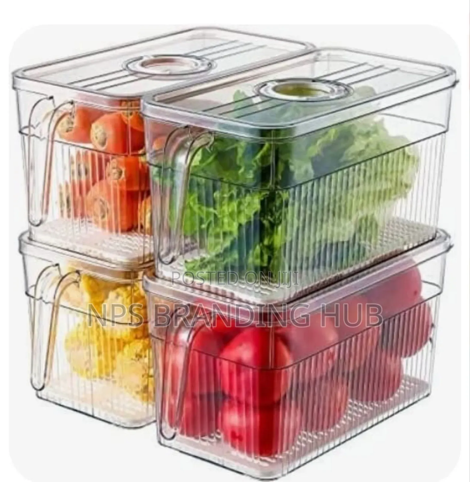 Acrylic Fridge Containers With Handle 5ltr Nm