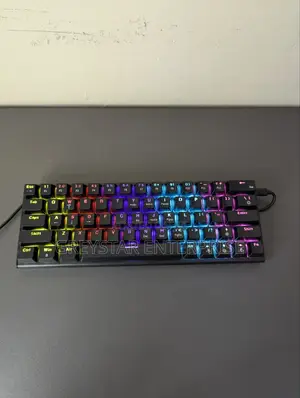 RGB Backlit Usb Wired Gaming Keyboard With Blue Switches
