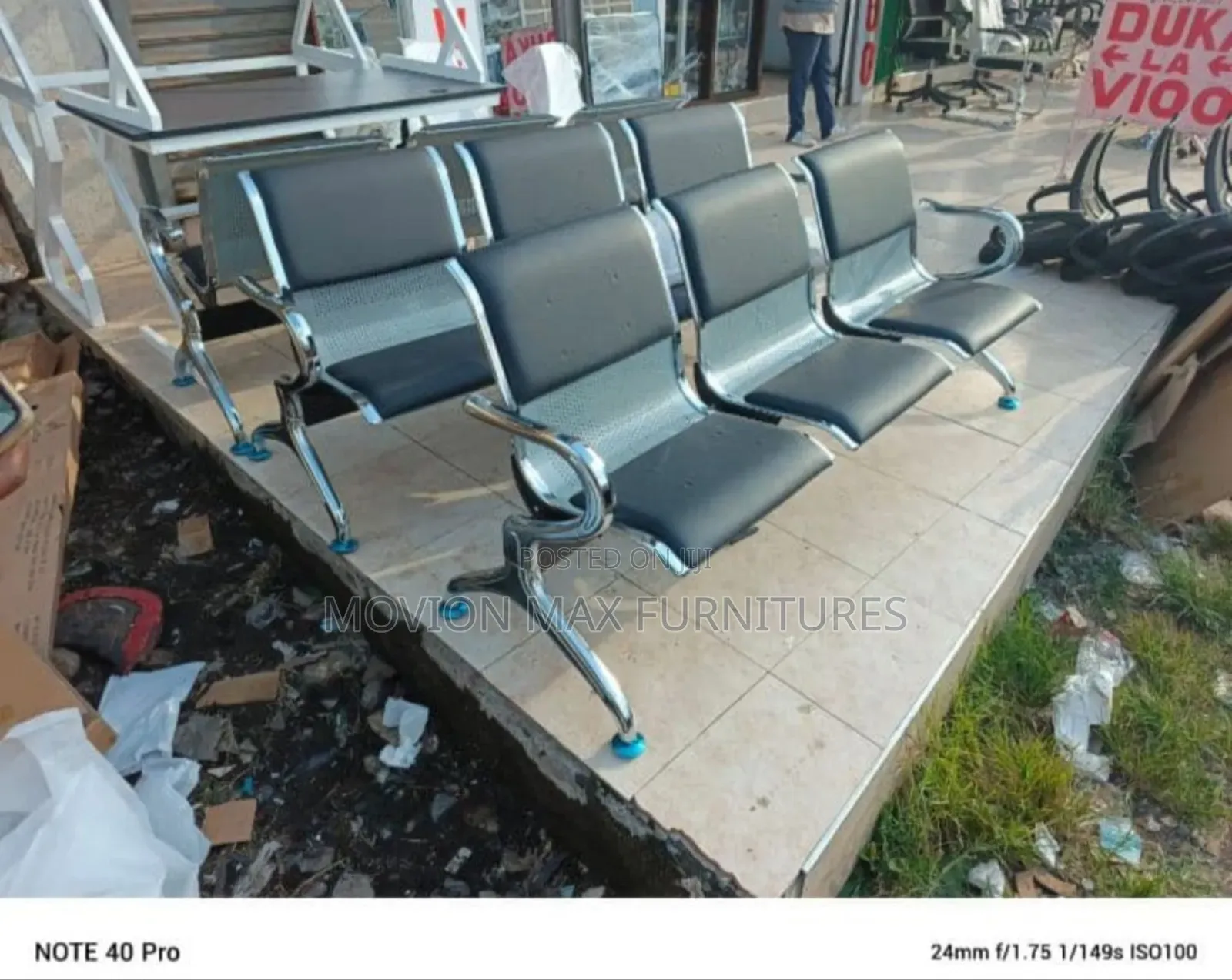 Black Link Chair