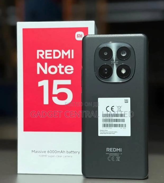 New Xiaomi Redmi Note 15 256 GB Black