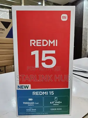 New Xiaomi Redmi 15 128 GB Black