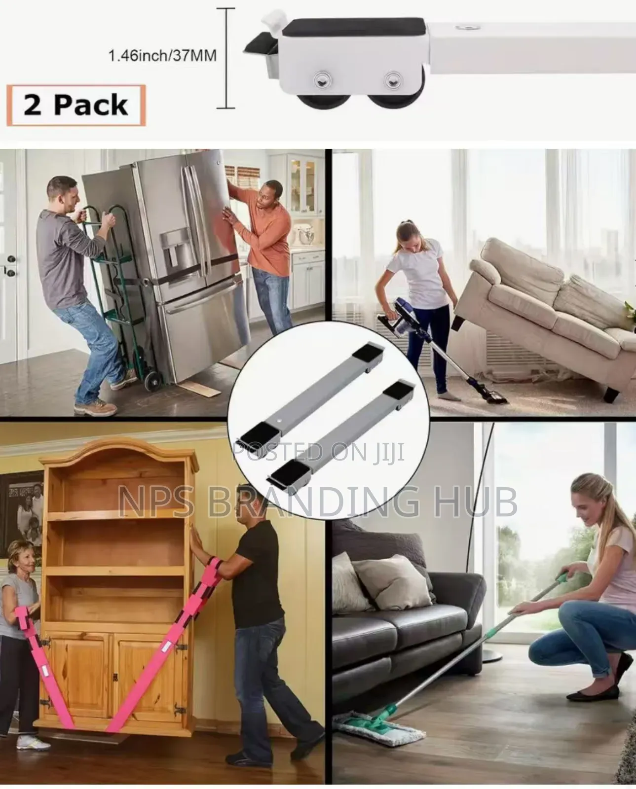Heavy-Duty Adjustable Appliance Stand/Roller Nm