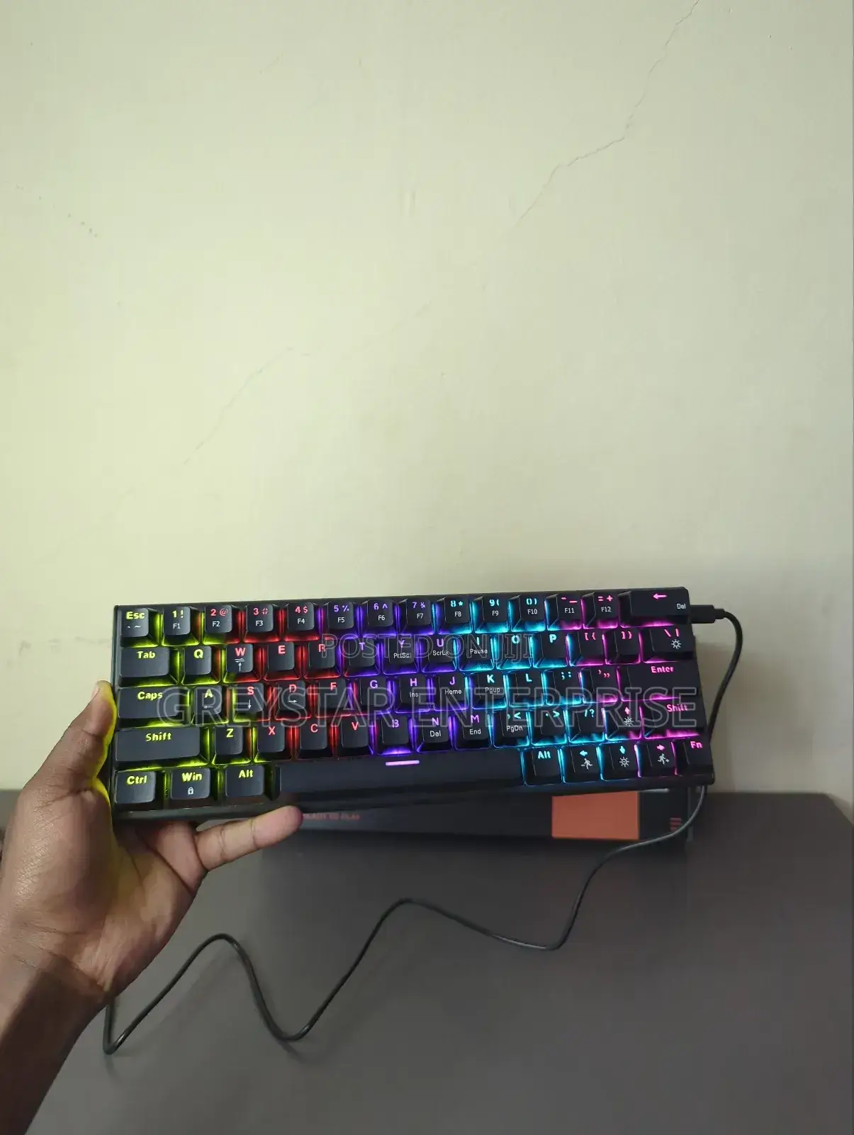 61 Keys Mini Pc Mechanical Gaming Keyboard RGB Backlit