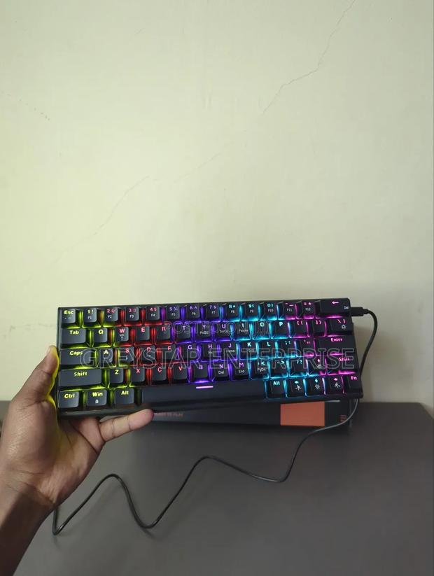 61 Keys Mini Pc Mechanical Gaming Keyboard RGB Backlit