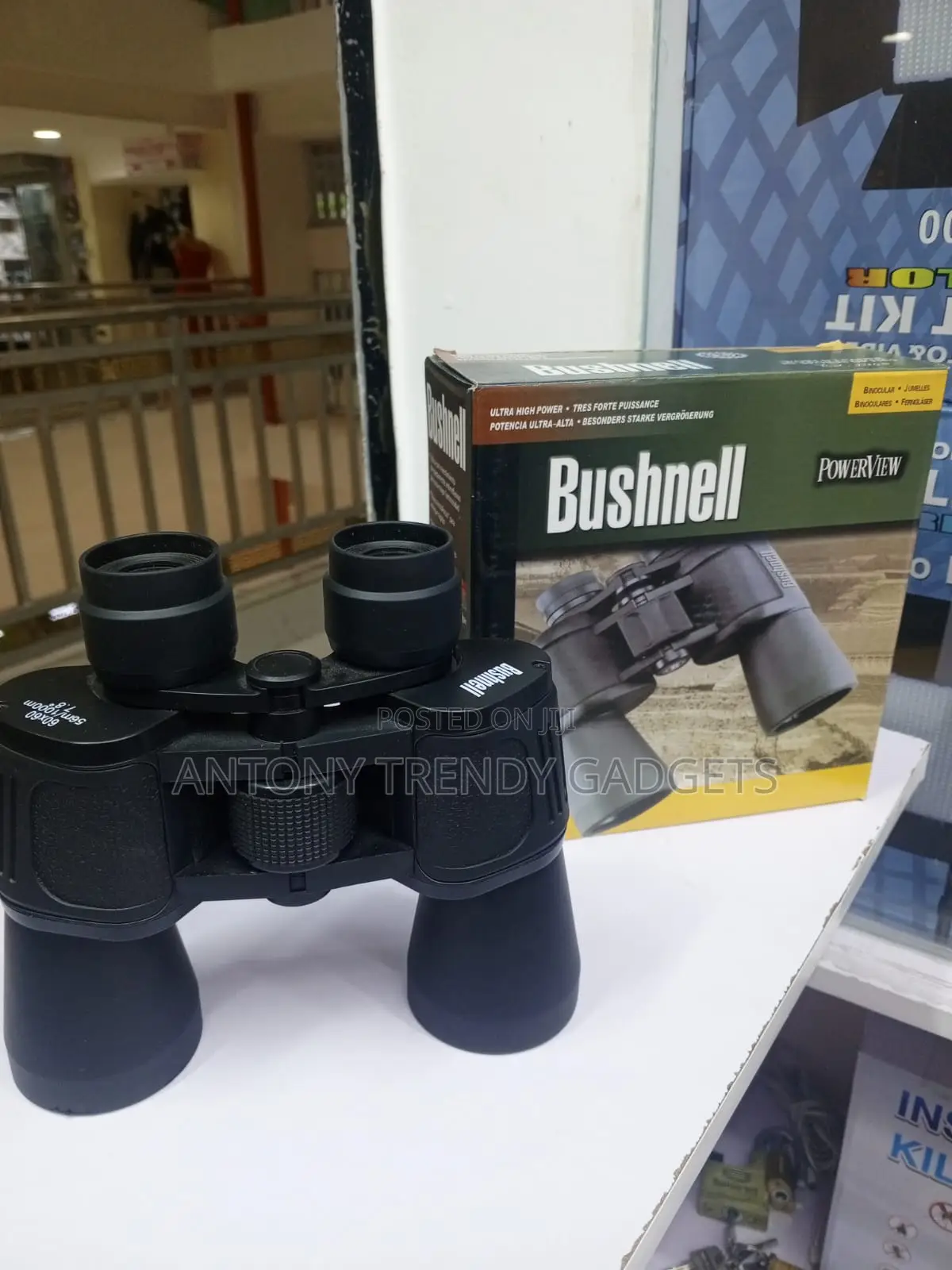 60x Magnification Bushnell Powerview Binoculars With Instafocus