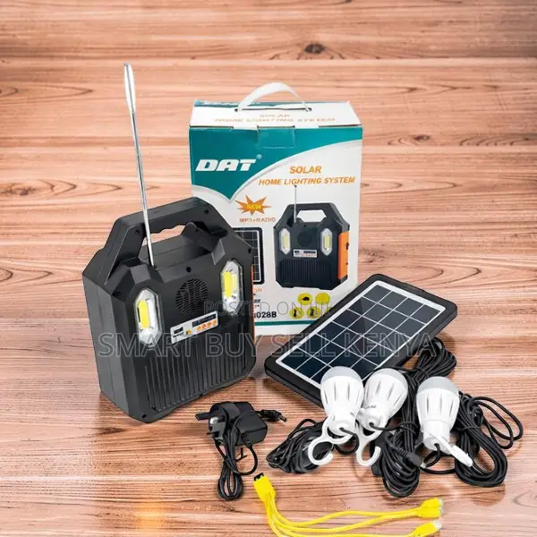 Dat at-9028b Usb Mobile Charging Home Solar Lighting System Kit