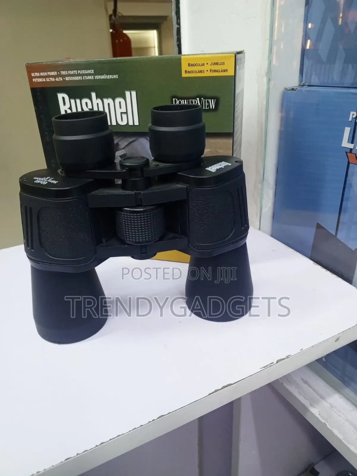 Durable 60x60 Bushnell Powerview Binoculars With Rubber Armor