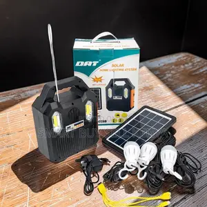 Dat at-9028b Fm Radio Mp3 Player Home Solar Lighting System Kit