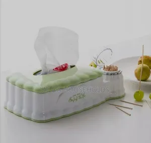 Serviette Holder With Toothpick Dispenser.