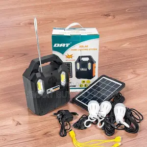 Dat at-9028b Rechargeable Battery Home Solar Lighting System Kit