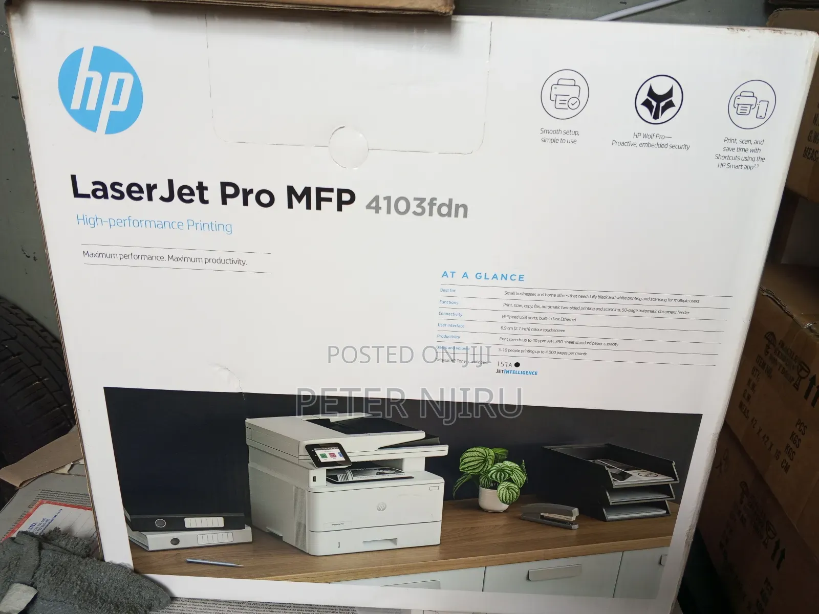 Hp Laserjet Pro Mfp 4103fdn Printer