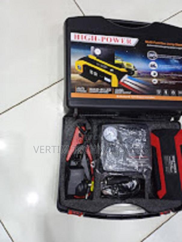 Portable High Power 99800mah Car Jump Starter With Tire Inflator