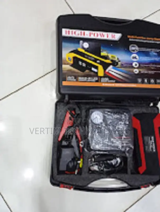 Portable High Power 99800mah Car Jump Starter With Tire Inflator