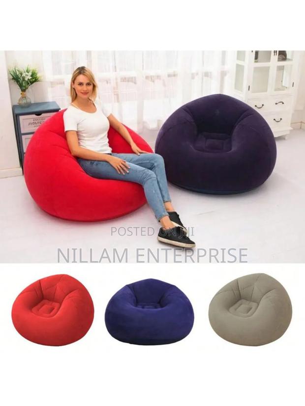 Large Lazy Inflatable Sofa Seat / Inflatable Bean Bag