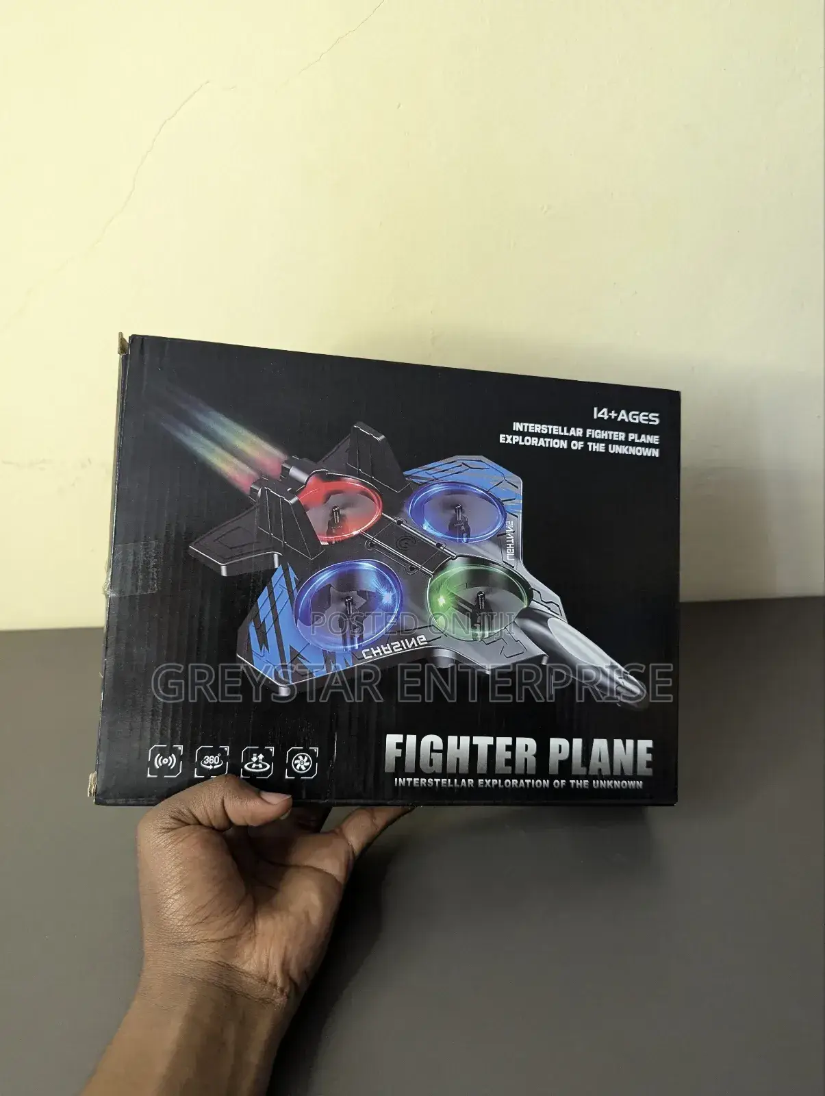 Remote Control Plane Fighter Jet Kids Toy 2.4ghz Quadcopter Drone