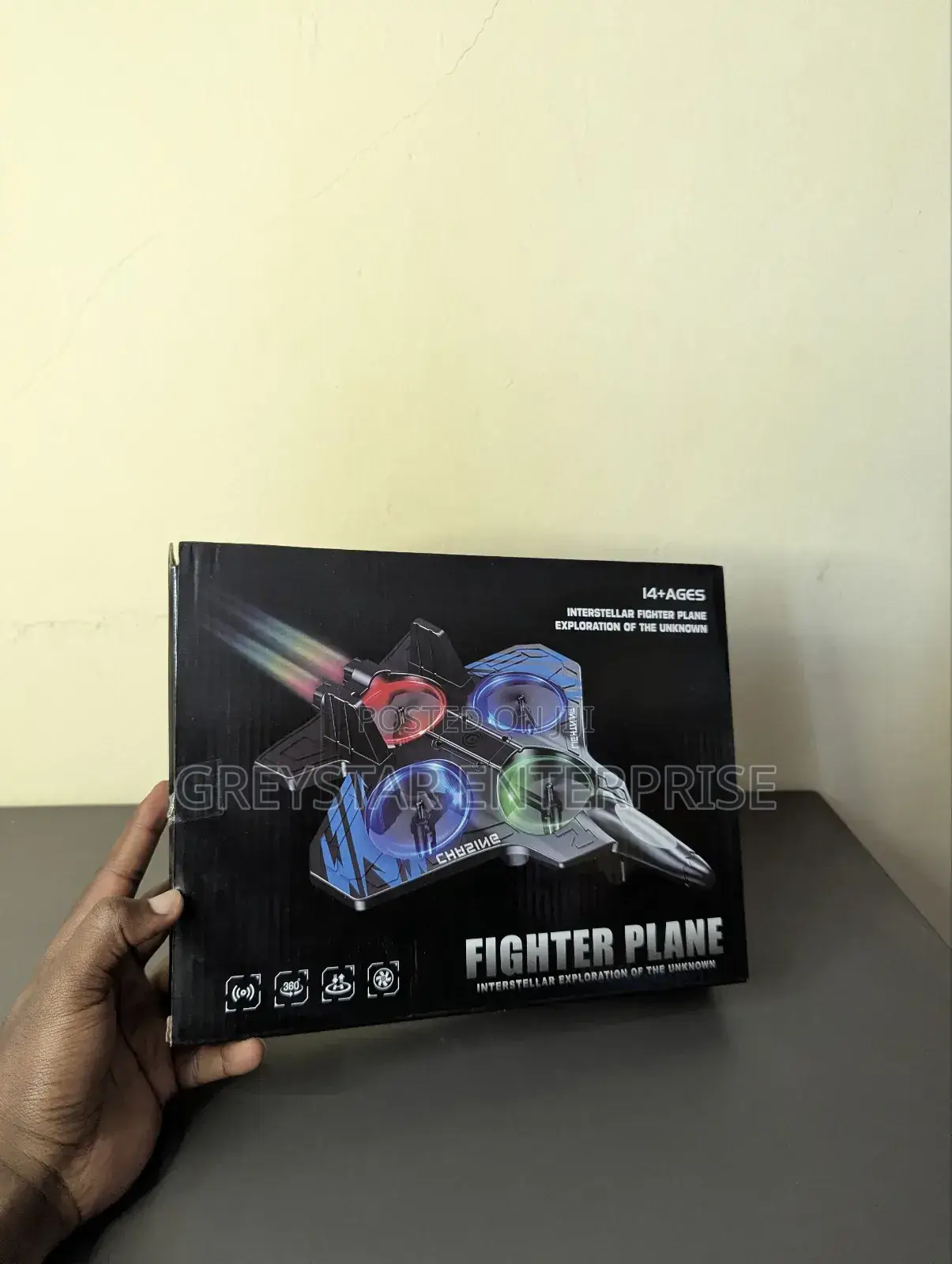Remote Control Plane Fighter Jet Kids Toy 2.4ghz Quadcopter Drone
