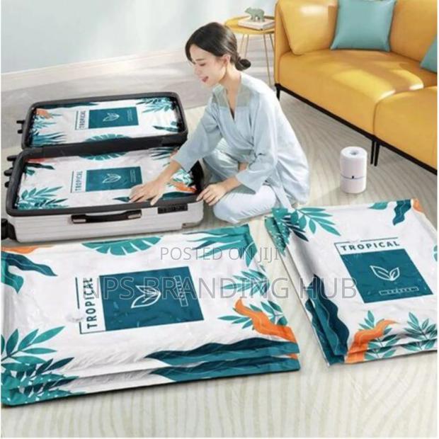 10pcs Set Vacuum Compression Storage Bags (With Electric Pump) Nm