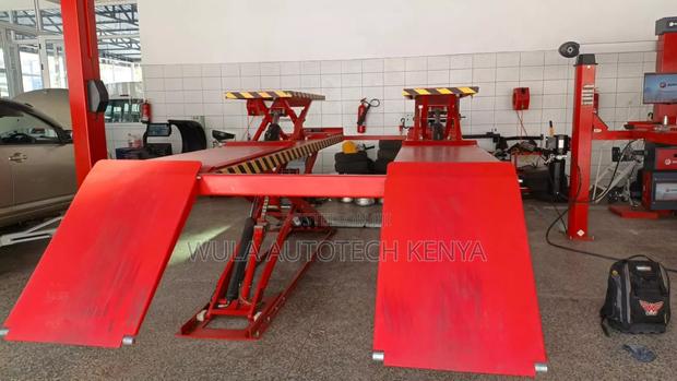 On Ground Big Scissor Carlift Machine Sunshine Wula