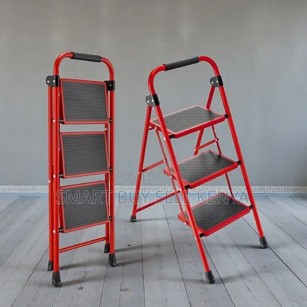 3 Step Foldable Kitchen Ladder Anti-Slip, Lightweight and Portable