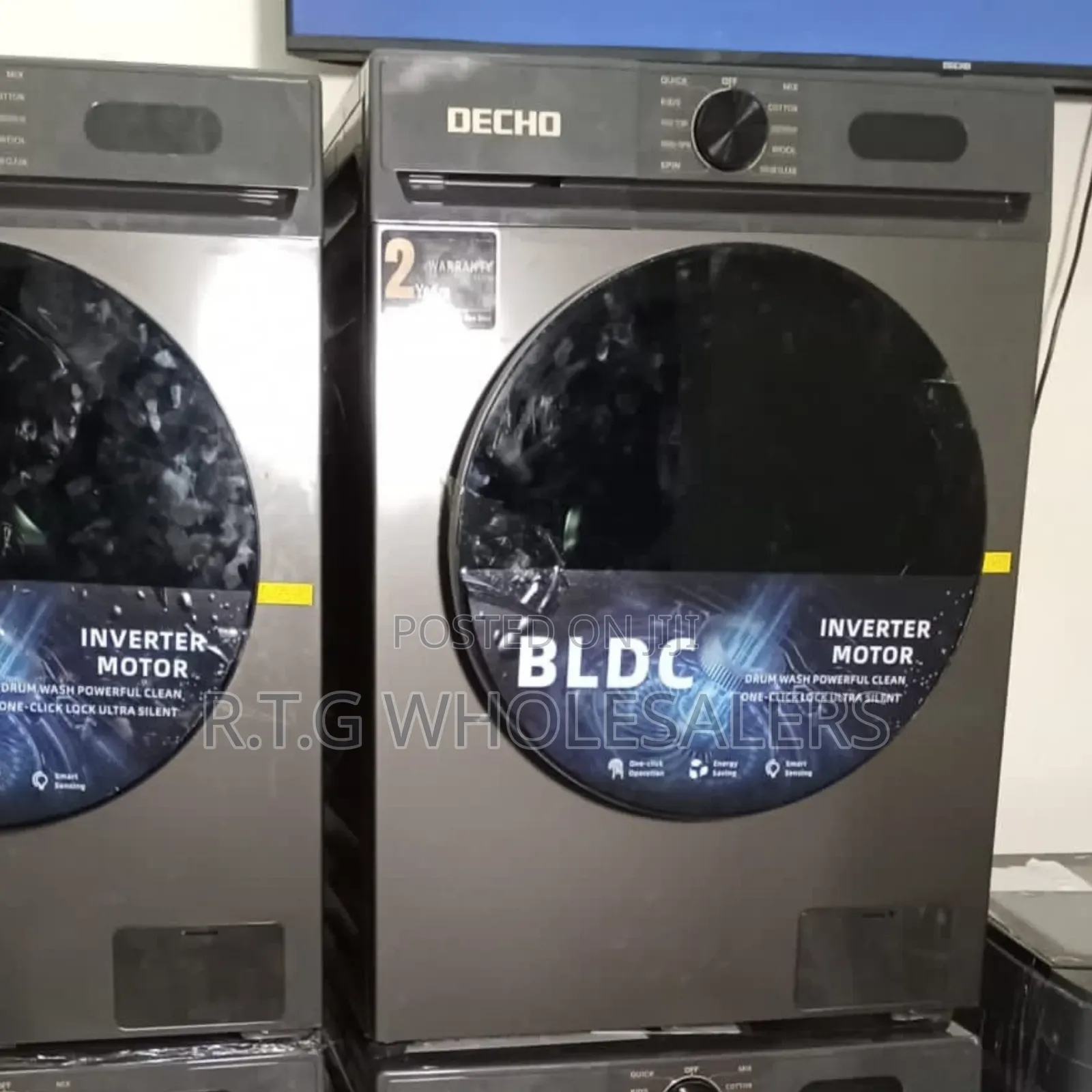Decho 10 Kg Front‐Load Laundry Machine With Digital Controls