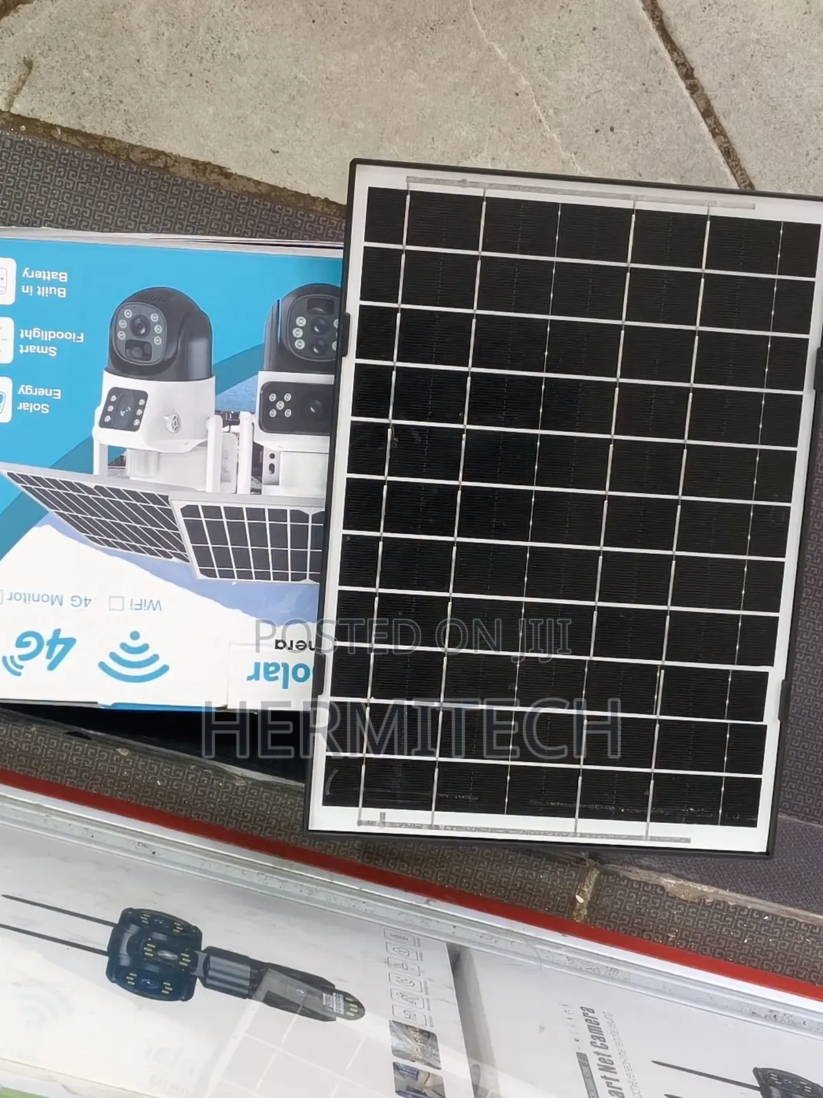 Solar Powered V380 Pro Camera Dual Lens 4g Camera