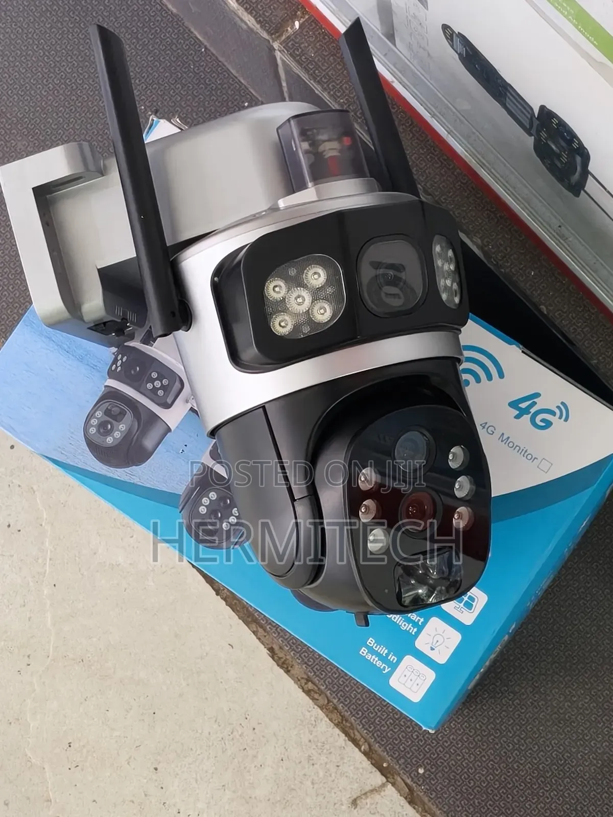 Solar Powered V380 Pro Camera Dual Lens 4g Camera