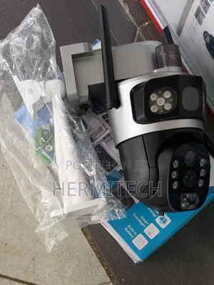 Outdoor CCTV Camera With Dual Lens Solar Powered 10x Zoom Hd Camera