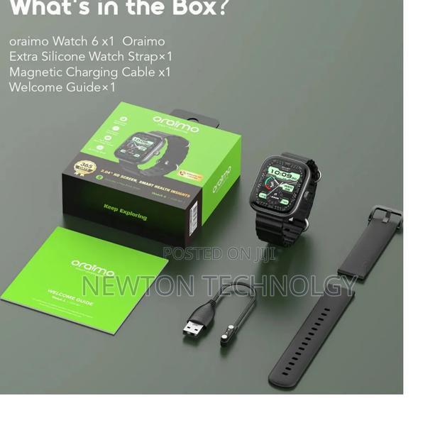 Oraimo *Watch 6* Osw-807 2.04" TFT Ip68 Smartwatchwithfree Extra Strap - thumbnail 2