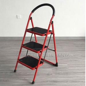 Kitchen 3 Step Folding Ladder Anti-Slip Pedals Easy to Carry - thumbnail 2