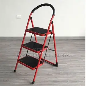 Kitchen 3 Step Folding Ladder Anti-Slip Pedals Easy to Carry