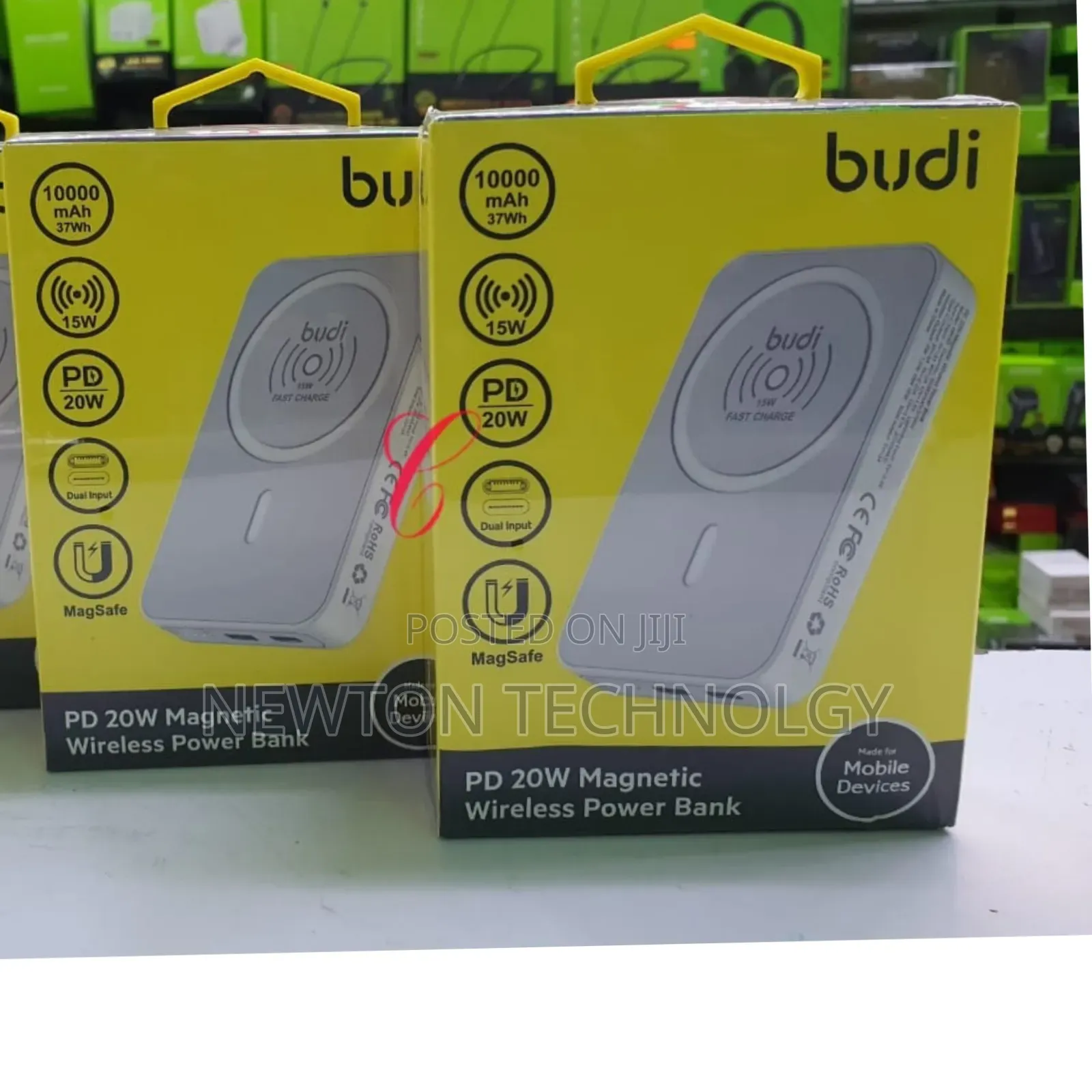 Budi Pb081w Pd *20w 10,000mah Magnetic Wireless Power Bank
