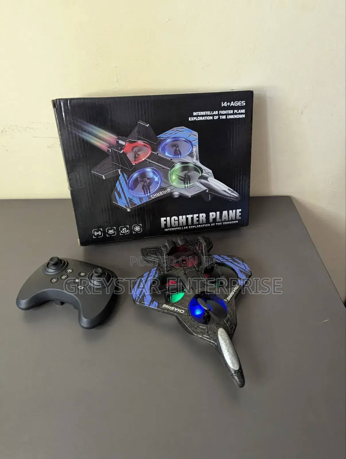 2.4ghz Rc Kids Toy Drone Helicopter Fighter Jet Toy Gifts