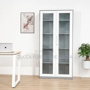 2-glass Door Office Steel Filling Cabinet