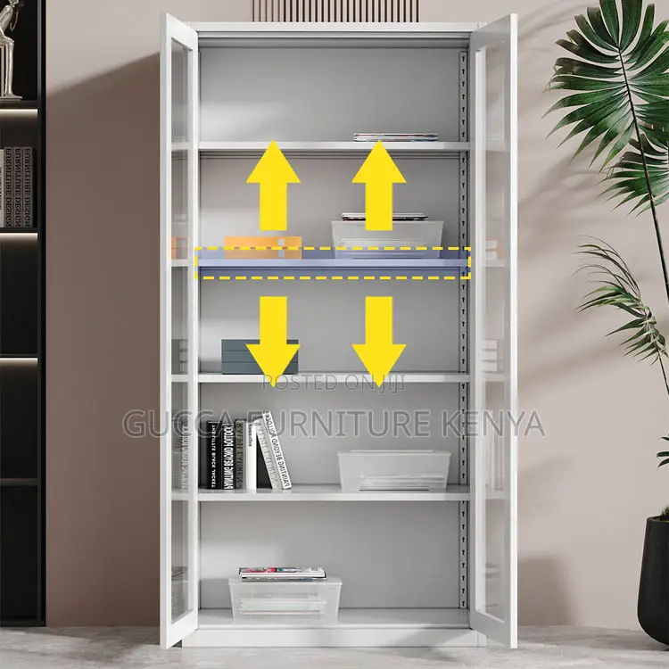 2-glass Door Office Steel Filling Cabinet