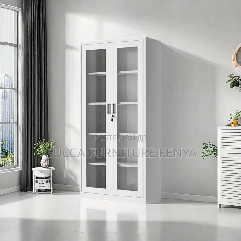 2-glass Door Office Steel Filling Cabinet
