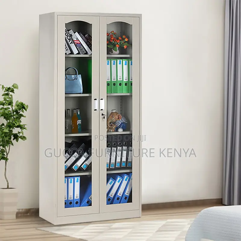 2-glass Door Office Steel Filling Cabinet