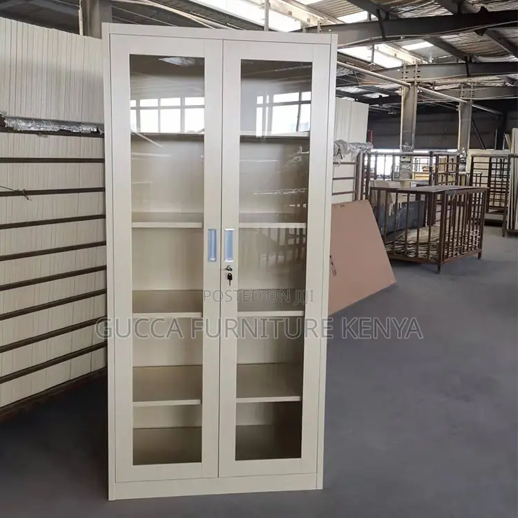 2-glass Door Office Steel Filling Cabinet