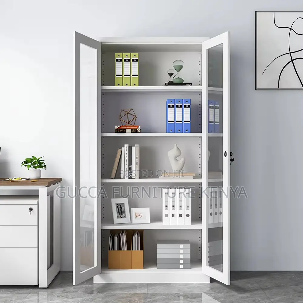 2-glass Door Office Steel Filling Cabinet