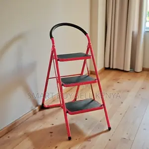 Foldable Frame for Easy Storage 3 Step Non-Slip Ladder Stepladder
