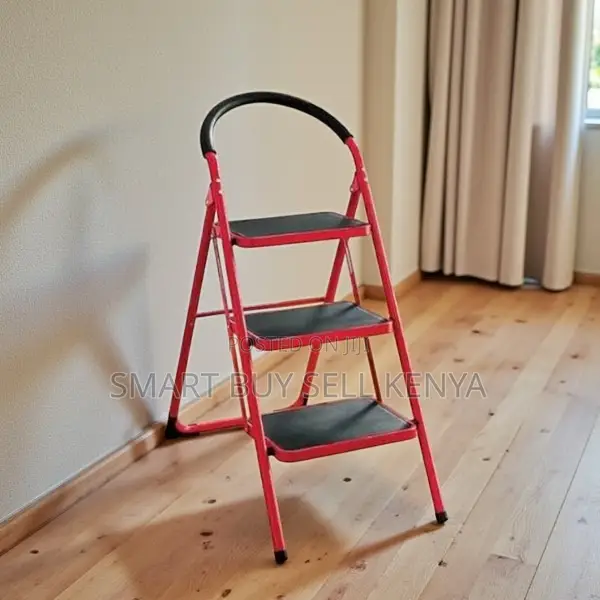Foldable Frame for Easy Storage 3 Step Non-Slip Ladder Stepladder